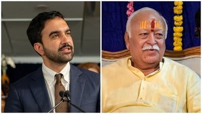 Zohran Mamdani received calls by some activists and political figures calling for the Mayor to cancel RSS' Mohan Bhagwat’s rally at Madison Square Garden. (Reuters/PTI)