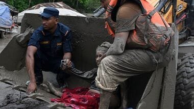 Nepal Flash Floods Live Updates: 31 dead, 105 Indians missing; Bihar  CM has asked officials to ensure preparedness (Photo by Prakash MATHEMA / AFP)