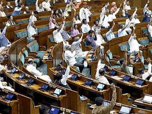 New Delhi, Aug 10 (ANI): Lok Sabha proceedings are underway during the Monsoon S...