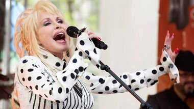 FILE - Dolly Parton performs on NBC's 'Today' show in New York on May 13, 2014. (Photo by Charles Sykes/Invision/AP, File)