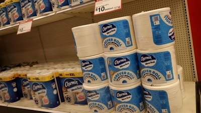 US-Canada trade war could drive up the cost of toilet paper and other everyday household paper products. (Getty Images via AFP)
