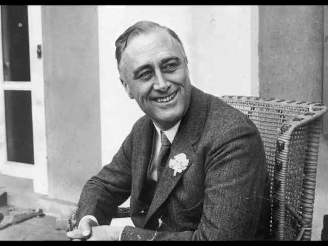 Quote of the day by Franklin D. Roosevelt: Understanding self-belief, ambition and human nature. The quote is, “Never underestimate a man who overestimates himself.”