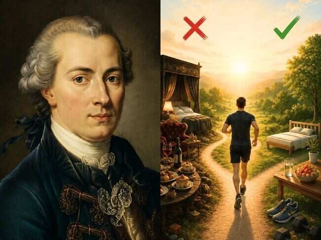 Quote of the day by Immanuel Kant offers philosophy for a healthier, simpler life (AI generated image)