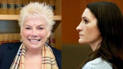 Rosemary Scapicchio is Lindsay Clancy's civil lawyer and was seen speaking with her murder trial attorney Kevin Reddington. (X/@RosemaryScapicc, X/@BlackDumpling)