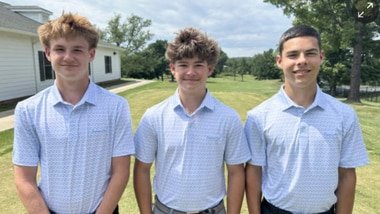 From left: Gavin Cain, Andrew Tuggle and Jackson Castro. Photograph: Culpeper police department