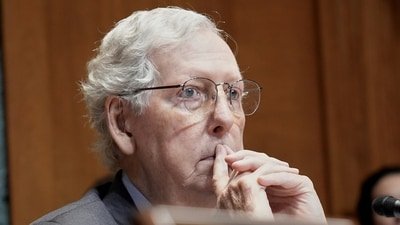 Mitch McConnell health update: Questions grow as staffer stays tight-lipped after hospital discharge. (AP Photo/Mariam Zuhaib)