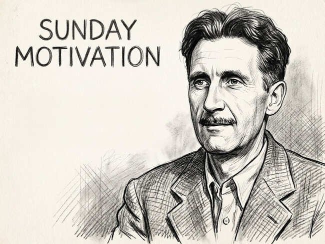 Sunday Motivation Quote by George Orwell