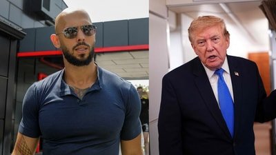Andrew Tate's lawyer has warned Trump that not helping his jailed client could cost him young voters. (Reuters, AFP)