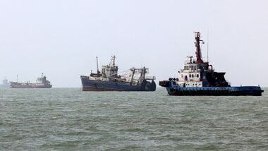 File image of vessels transiting the Strait of Hormuz