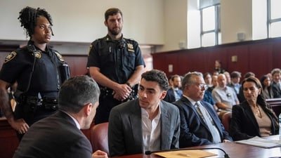 Luigi Mangione is expected to plead guilty on Friday to federal charges in the 2024 killing of UnitedHealthcare CEO Brian Thompson, according to multiple reports citing sources. ((Photo by DAVID DEE DELGADO / AFP))