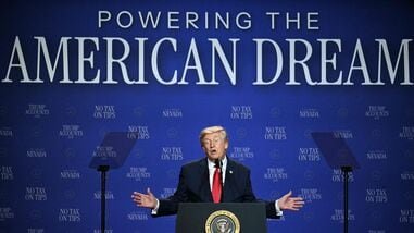 File image of US President Donald Trump at an event