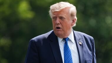 President Donald Trump departs following a cabinet meeting at Camp David, near Thurmont, Md., Friday, July 31, 2026. (Nathan Howard/Pool Photo via AP)