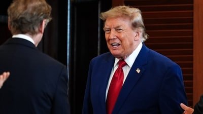 President Donald Trump expands visa revocations under his 'America first' policy, (AP Photo/Julia Demaree Nikhinson)