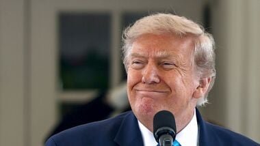 Trump urged Americans to ignore public polling, writing: 'Don't believe the Radical Left's Fake Poll numbers. They are Crooked and Corrupt.' (Photographer: Jim Lo Scalzo/EPA/Bloomberg)