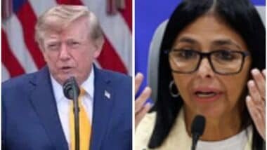 US President Donald Trump said the deal would give the US a stake in Venezuela’s vast oil reserves, while Venezuela acting President Delcy Rodríguez (AFP) called it a step toward reviving the country’s battered oil industry and economy.