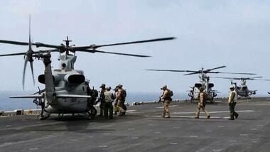 This screen grab made on July 26, 2026 from undated handout video footage released by the US Central Command (CENTCOM) on July 25, 2026 shows what CENTCOM says are operations enforcing its naval blockade against Iran. (Photo by US Central Command (CENTCOM) / AFP)