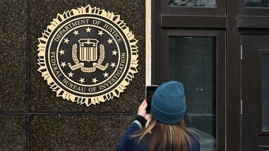 A view of the J. Edgar Hoover Building, which served as the headquarters building for the Federal Bureau of Investigation (FBI) since 1975, in Washington, DC, on February 6, 2026.