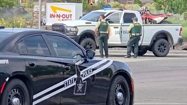 Emergency responders at the site of a fatal shooting incident in Twin Falls, Idaho, U.S., August 1, 2026.