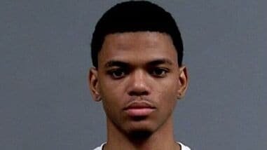 This undated photo provided by the Chesterfield County Police shows Camron Harris, who was arrested on Saturday, Aug. 15, 2026, in connection with a shooting at Virginia State University. (Chesterfield County Police via AP)