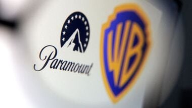 File image depicting Paramount and Warner Bros logos