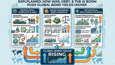 Why bonds are under pressure globally: War spending, rising debt and the AI borrowing boom