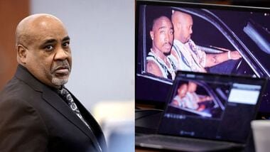 Duane “Keffe D” Davis (L) was found guilty of killing rapper Tupac Shakur (R)