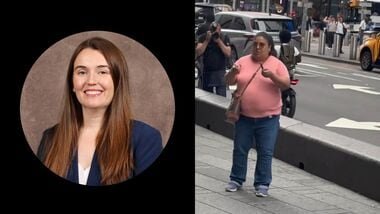 Erin Piacenti (L), the Bank of America V-P stabbed by Pamela Cisneros (R).