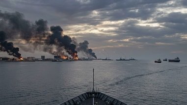 The latest strikes mark another escalation in the confrontation between Washington and Tehran, with the US seeking to prevent Iranian forces from rebuilding capabilities that could threaten shipping in the waterway. (AI Image)